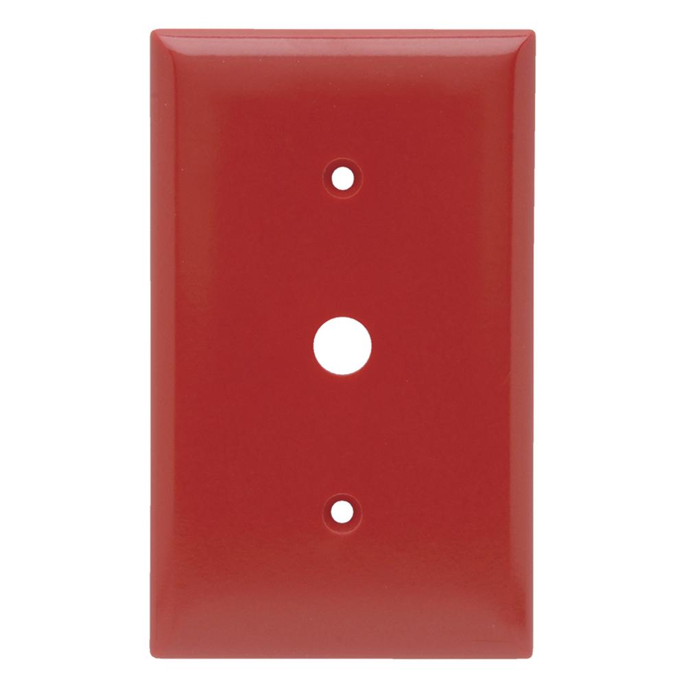 SMOOTH WALL PLT 1G TELEPHONE RED