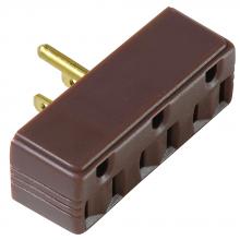 Legrand-Pass & Seymour 697 - PLUG IN 1 TO 3 OUTLET ADAPTOR BROWN