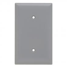 Legrand-Pass & Seymour SP14GRY - SMOOTH WALL PLATE 1G BLNK STRAP MT GY