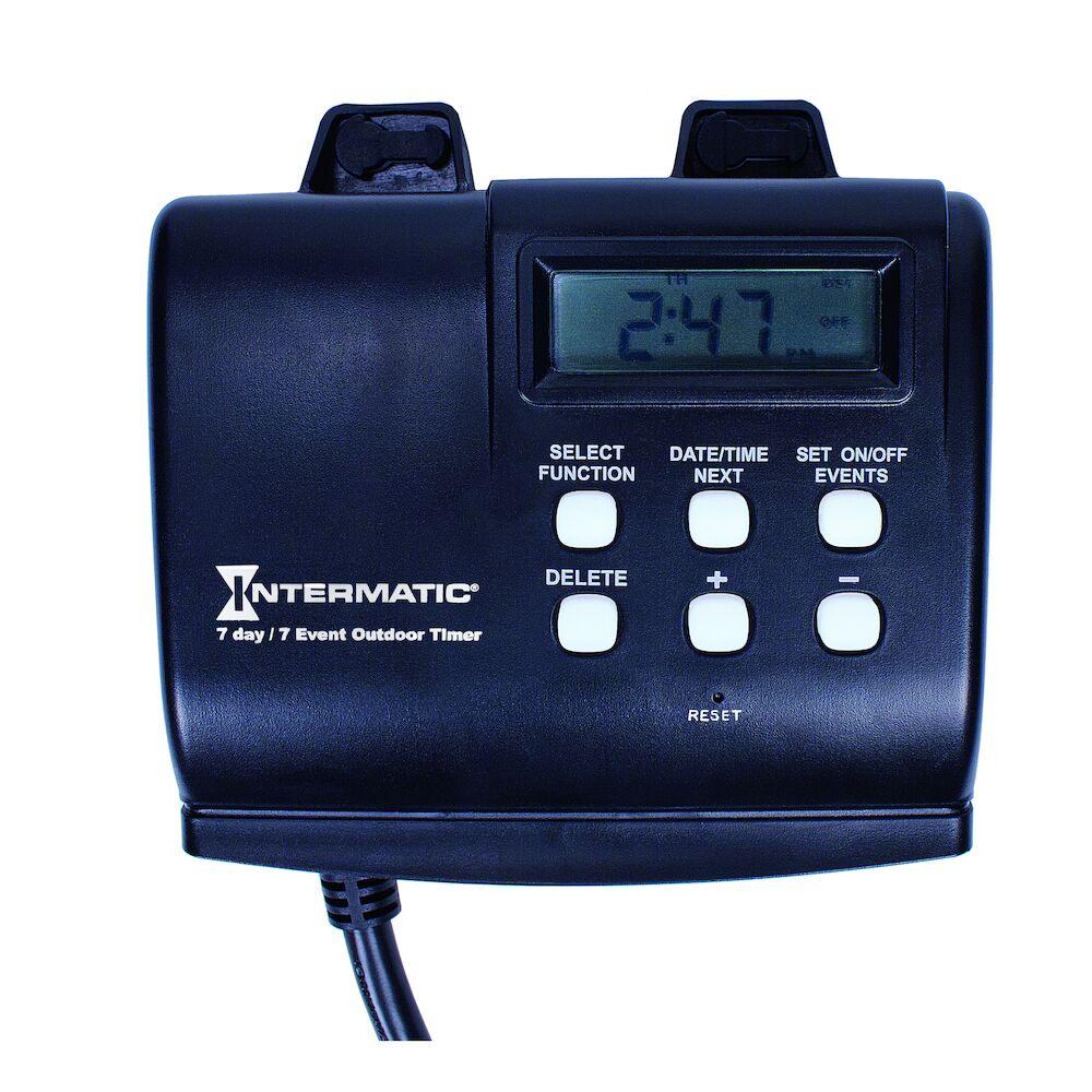 7-Day Outdoor Digital Plug-In Timer