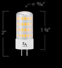  EA-GY6.35-5.0W-001-409F - GY6.35 BI PIN BASE (GY6.35) 12V