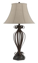  BO-2257TB - 150W 3 way Olivia iron table lamp