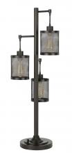  BO-2991DK - 60W x3 Pacific metal table lamp with metal mesh shades with a base 3 way rotary switch