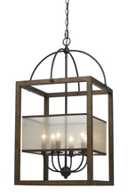  FX-3536/6L - 60W X 6 Rectangular Chandelier