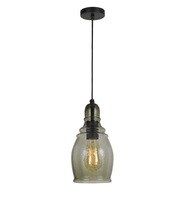  FX-3675-1 - 60W Accera RippLED Glass Pendant (Edison Bulb Not included)