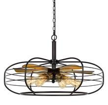  FX-3711-6 - Margo 60W X 6 Metal Chandelier (Edison Bulbs Not included)