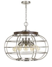  FX-3719-5 - Liberty Metal Chandelier (Edison Bulbs Not included)