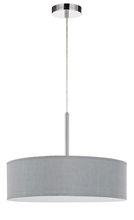  FX-3731-GR - LED 18W Dimmable Pendant With Diffuser And Hardback Fabric Shade