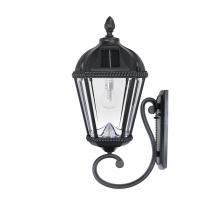  98B010 - Royal Bulb Solar Light - W/gs Solar Light Bulb - Wall Mount - Black