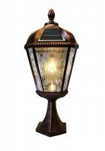  98B111 - Royal Bulb Solar Lamp - Pier Mount - Brushed Bronze Finish