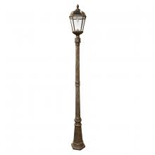  98B301 - Royal Bulb Solar Lamp Post with GS Solar LED Light Bulb - Weathered Bronze Finish