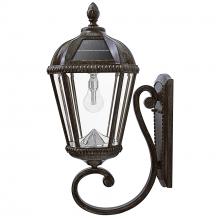  98B310 - Royal Bulb with GS Solar LED Light Bulb - Wall Mount - Weathered Bronze Finish