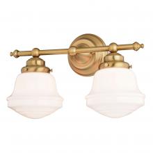  W0452 - Huntley 2 Light Vanity Natural Brass