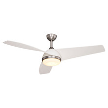  F0091 - Odell 52-in. Ceiling Fan Brushed Nickel and Matte White