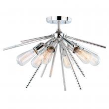  C0161 - Estelle 24-in Semi Flush Ceiling Light Polished Nickel