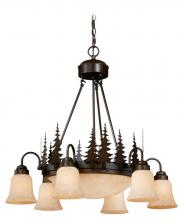  CH55506BBZ - Yosemite 9L Tree Chandelier Burnished Bronze