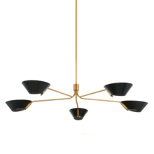  F8163-PBR/SBK - Sacramento Chandelier