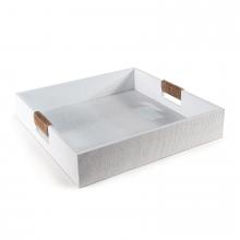  20-1329WT - Regina Andrew Logia Square Tray Large (White)