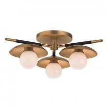  9823-AGB - 3 LIGHT SEMI FLUSH