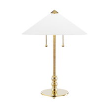  L1395-AGB - 2 LIGHT TABLE LAMP