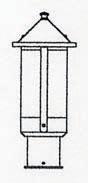 Arroyo Craftsman BP-6LWO-RC - 6" berkeley long body post mount