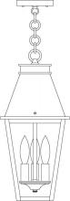  CRH-8RM-BK - 8" croydon pendant