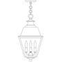  INH-10MRCLR-AB - 10" inverness pendant with metal roof