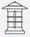 Arroyo Craftsman NC-9F-VP - 9" newport column mount