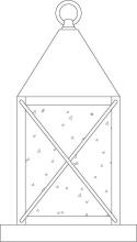  NOC-6AM-AB - 6" nottingham column mount