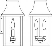  PRW-7CLR-AC - 7" Providence flush wall mount