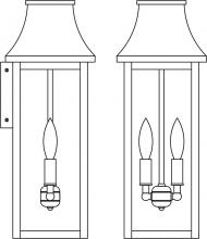  PRW-7LCLR-AC - 7" Providence long body flush wall mount