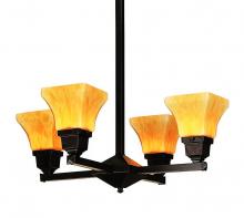  RCH-4U-P - ruskin 4 light chandelier - shades up