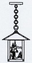  TRH-9MNF-BK - 9" timber ridge pendant with mountain filigree