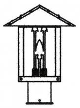  TRP-9ARCR-BK - 9" timber ridge post mount with arrow filigree