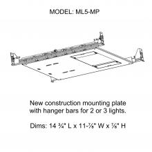  ML5-MP - ML5 NC Mounting Plate w Hanger Bars