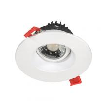  RLF-3308-SW5-WH - JESCO Downlight LED 3" Round Regressed Gimbal Recessed 8W 5CCT 90CRI WH