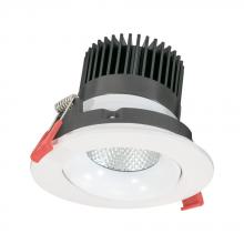  RLF-35312-SW5-WH - JESCO Downlight LED 3.5" Round Regressed Gimbal Recessed 12W 5CCT 90CRI WH