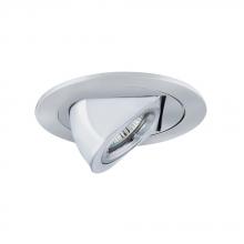  TM411CH - 4-inch Low Voltage Dropped Dish Shower Trim with Frosted Opal White Glass