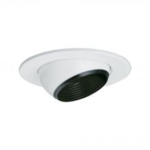  TM5535BKWH - 5-inch Line Voltage Adjustable Eyeball with Step Baffle Trim