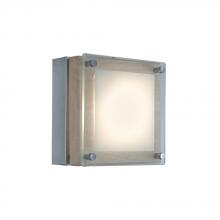  WS306H-1BI - Single-Light Square Glass Bar