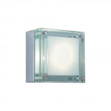  WS306H-1GL - Single-Light Square Glass Bar