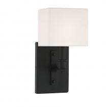  L9-8550-1-89 - Collins 1-Light Wall Sconce in Matte Black