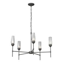  105060-SKT-20-CR - Luma 5 Arm Chandelier