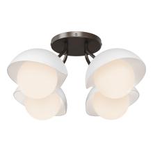  121375-SKT-05-02-GG0711 - Brooklyn 4-Light Single Shade Semi-Flush