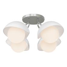  121375-SKT-82-02-GG0711 - Brooklyn 4-Light Single Shade Semi-Flush