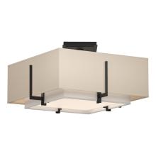  126507-SKT-10-SF1205-SA1605 - Exos Square Small Double Shade Semi-Flush