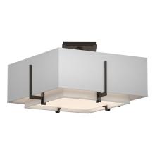  126507-SKT-14-SF1205-SJ1605 - Exos Square Small Double Shade Semi-Flush