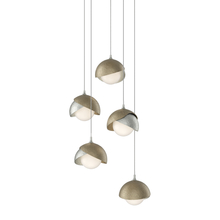  131125-SKT-LONG-85-84-GG0711 - Brooklyn 5-Light Double Shade Pendant