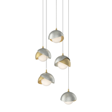  131125-SKT-LONG-86-85-GG0711 - Brooklyn 5-Light Double Shade Pendant