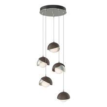  131125-SKT-STND-85-05-GG0711 - Brooklyn 5-Light Double Shade Pendant